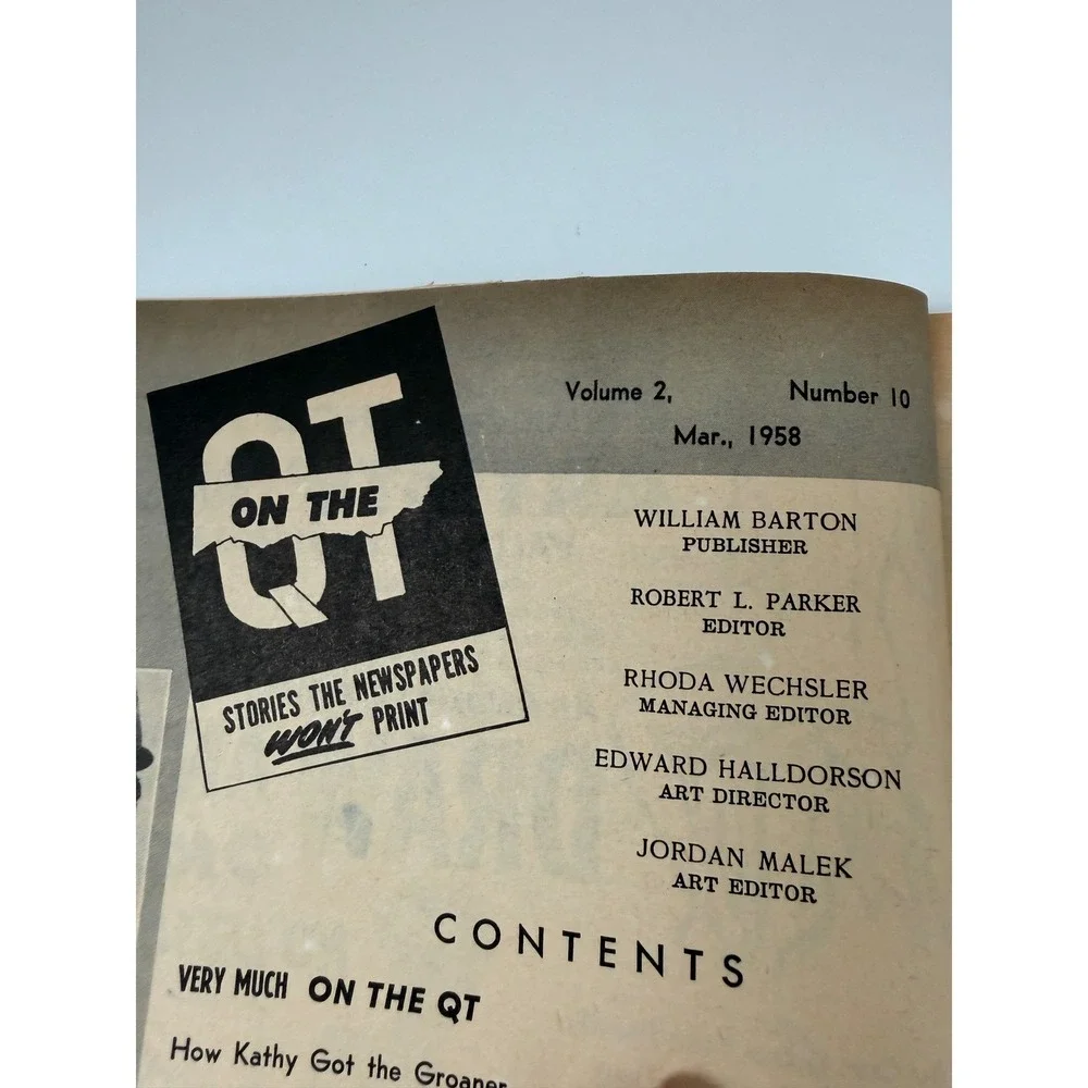 Vintage On The QT Magazine March 1958 James Dean Marilyn Monroe Elvis Hollywood